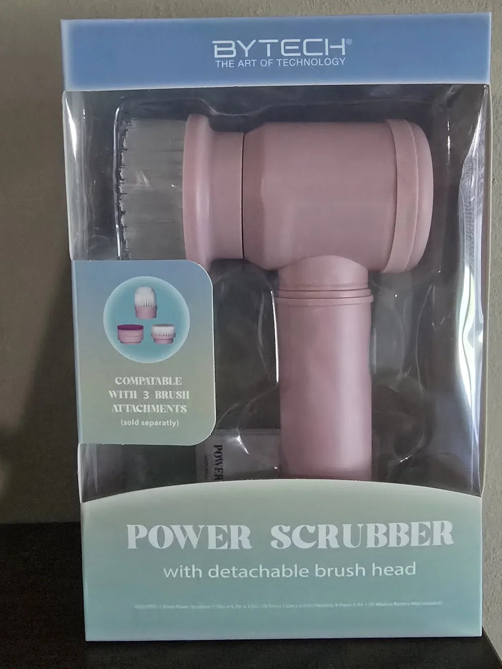 Bytech Pink Power Scrubber with Attachment Set